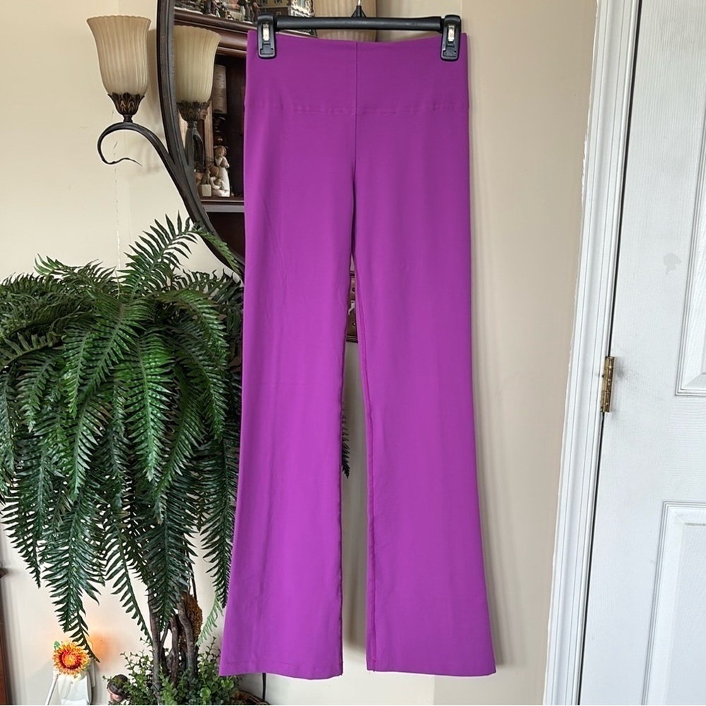 Aaluuka Studio 2 Street Purple Yoga Pants Flare Leggings High Waist Long Tall
